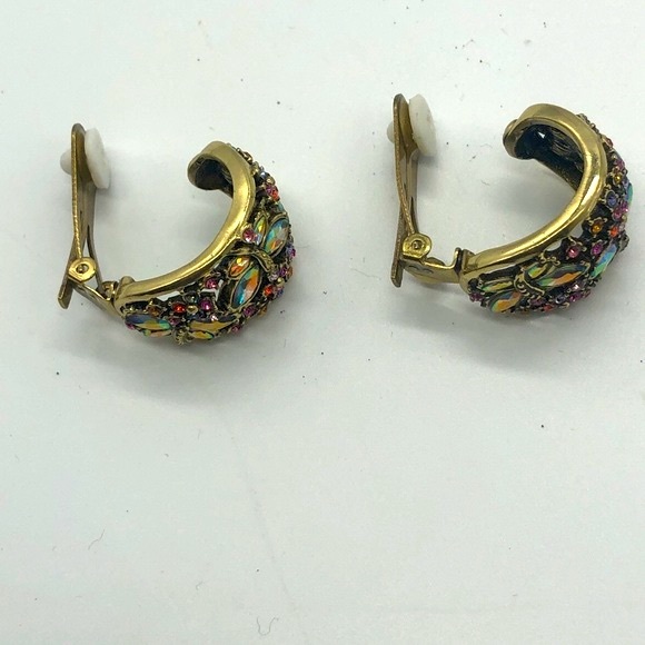 Heidi Daus 🆕 Fantasy In Flight dragonfly clip on earrings - Picture 6 of 7